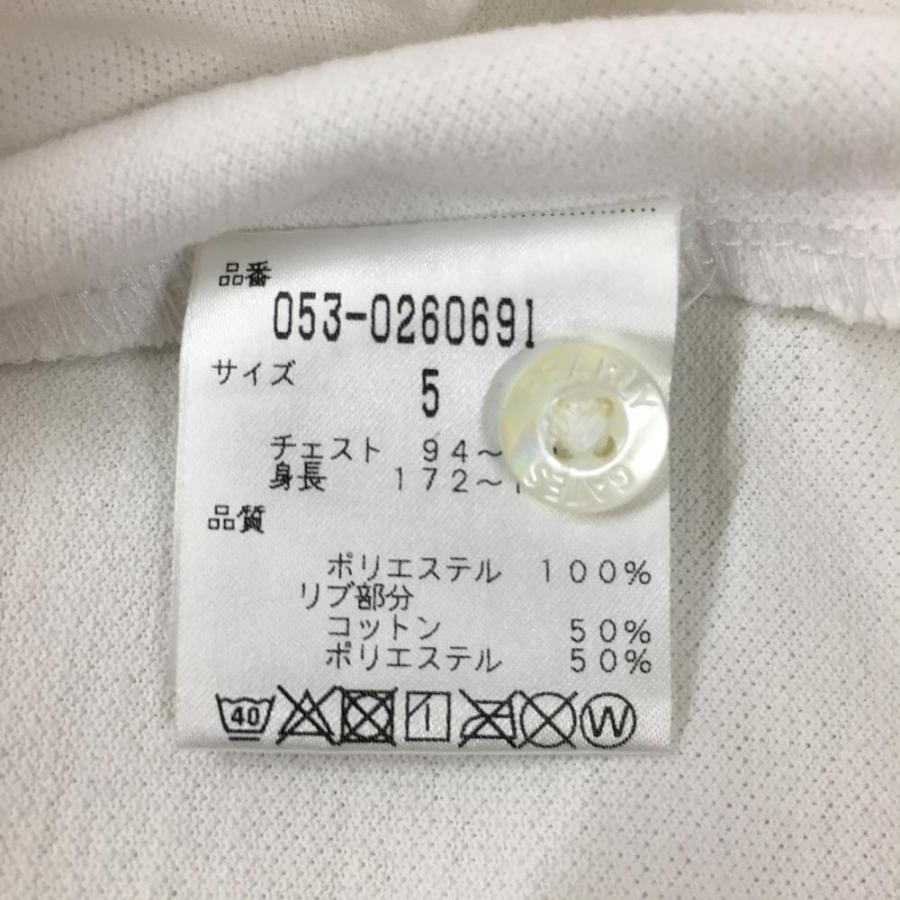 PEARLY GATES（パーリーゲイツ） 半袖ポロシャツ 白×ネイビー フロント