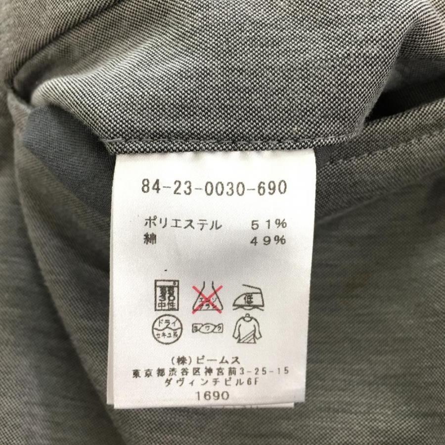 BEAMS（ビームス） ビームスゴルフ パンツ 杢グレー ワッペンネイビー