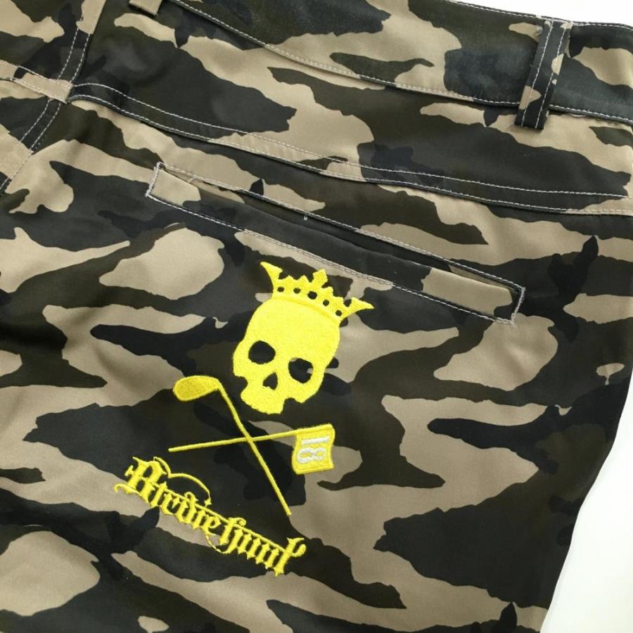 バーディーハント パンツ カーキ×ベージュ カモフラ 迷彩 スカル