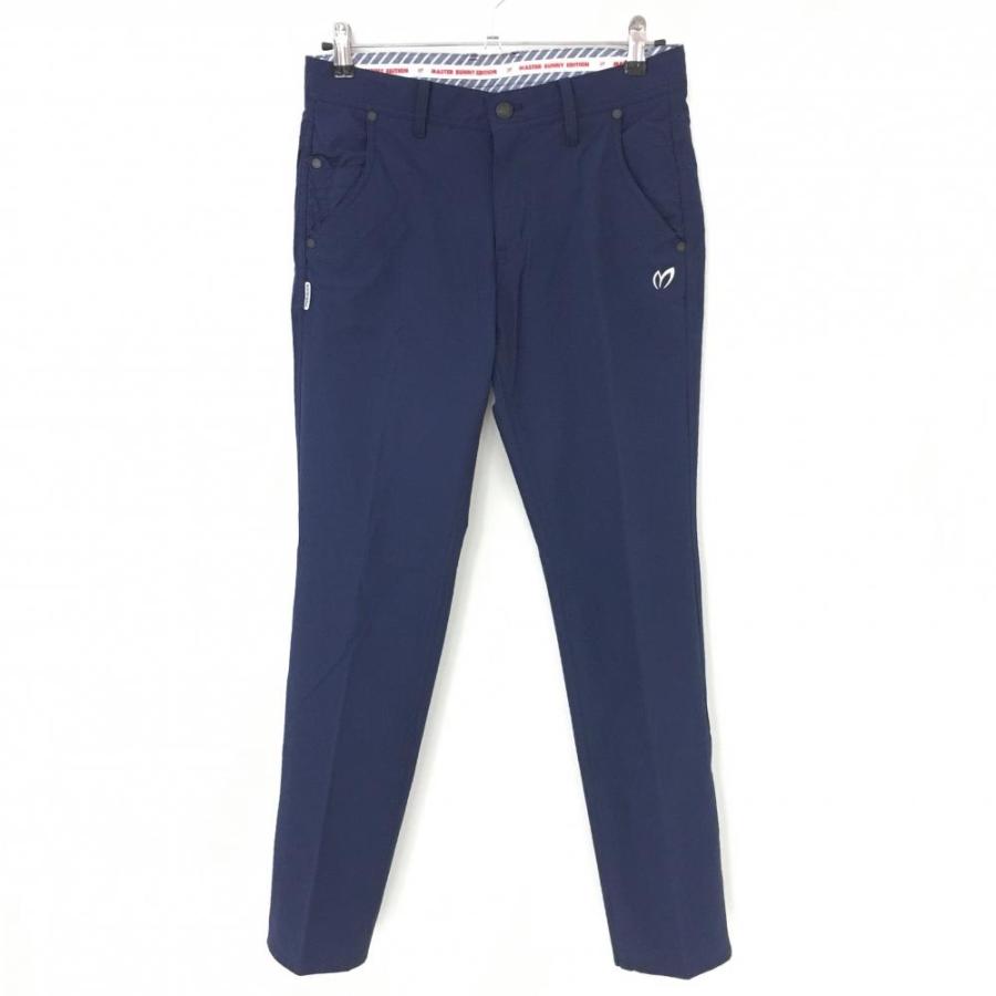マスターバニー パンツ ネイビー 地模様 ロゴ刺しゅう メンズ 3(S  