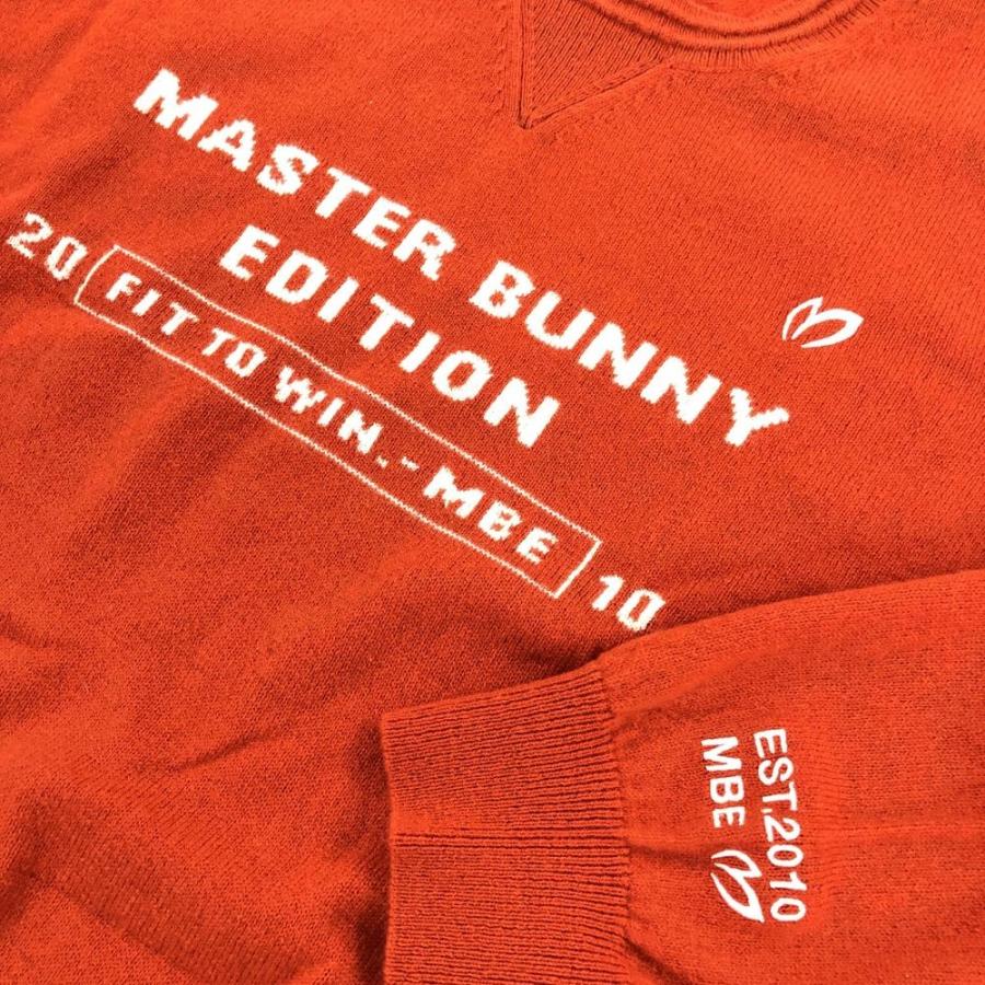新品】マスターバニー セーター レッド×白 カシミヤ100 新品】マスターバニー セーター レッド×白 カシミヤ100