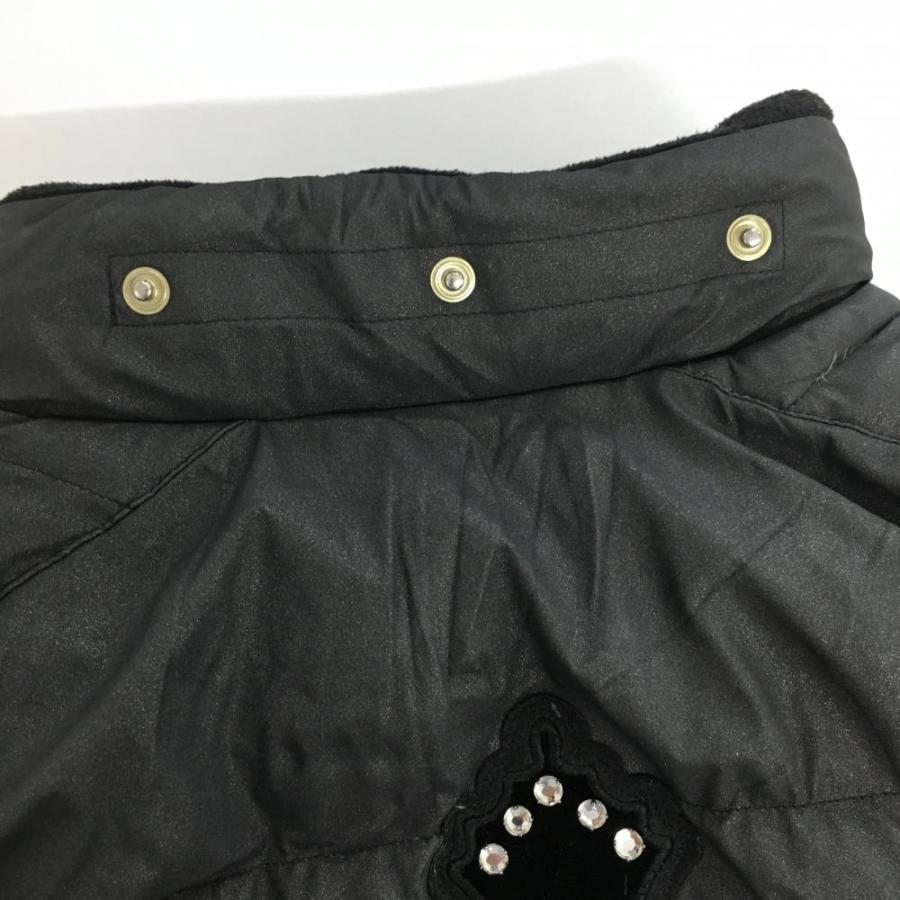 ダンスウィズドラゴン ダウンベスト 黒 ラメ レディース 4(XL) ゴルフ