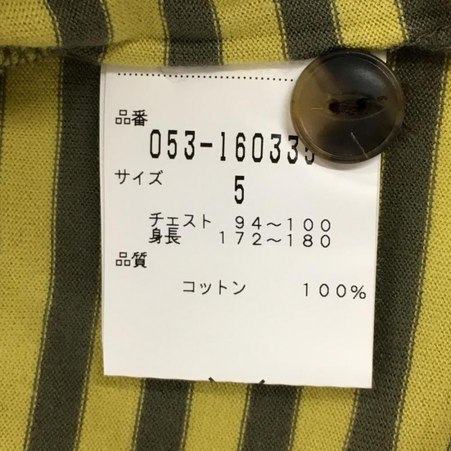 PEARLY GATES パーリーゲイツ 半袖ポロシャツ イエロー×カーキ 
