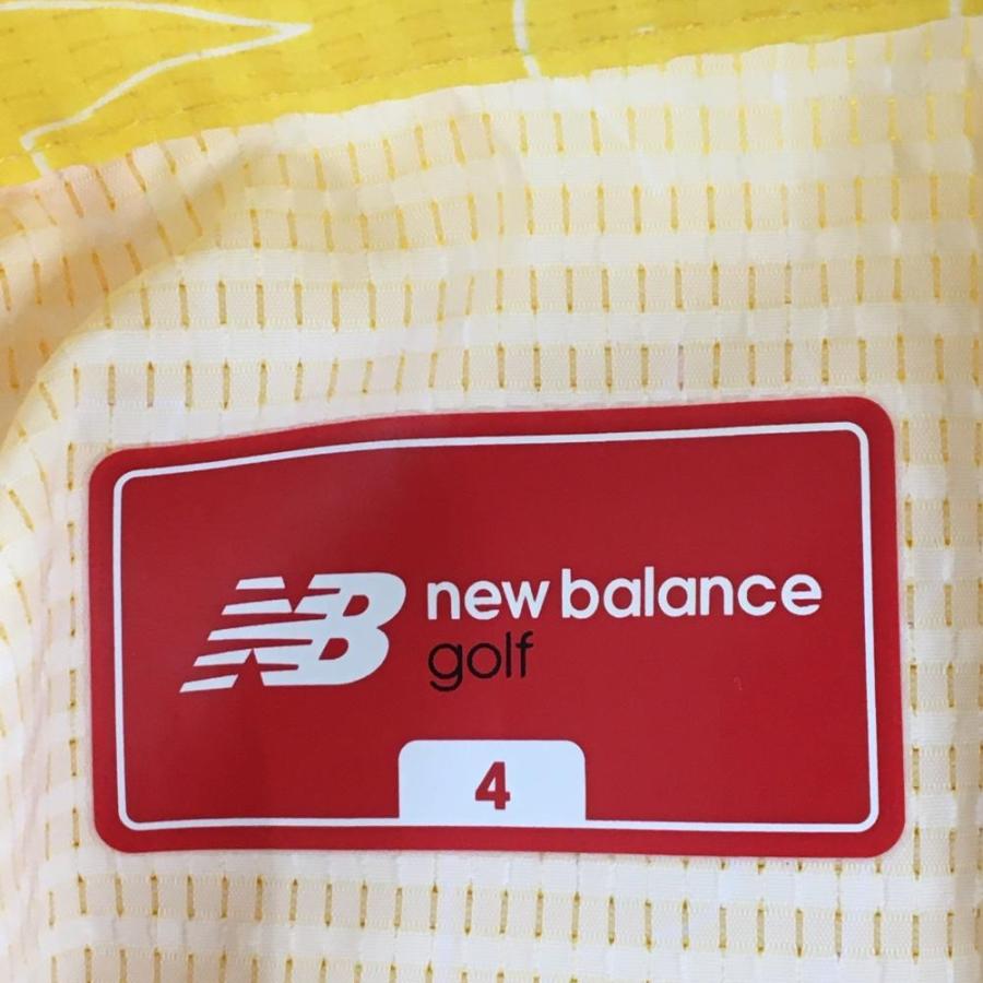 New Balance イエロー ポロシャツ 6 New Balance ニューバランスゴルフ 半袖ポロシャツ イエロー×白