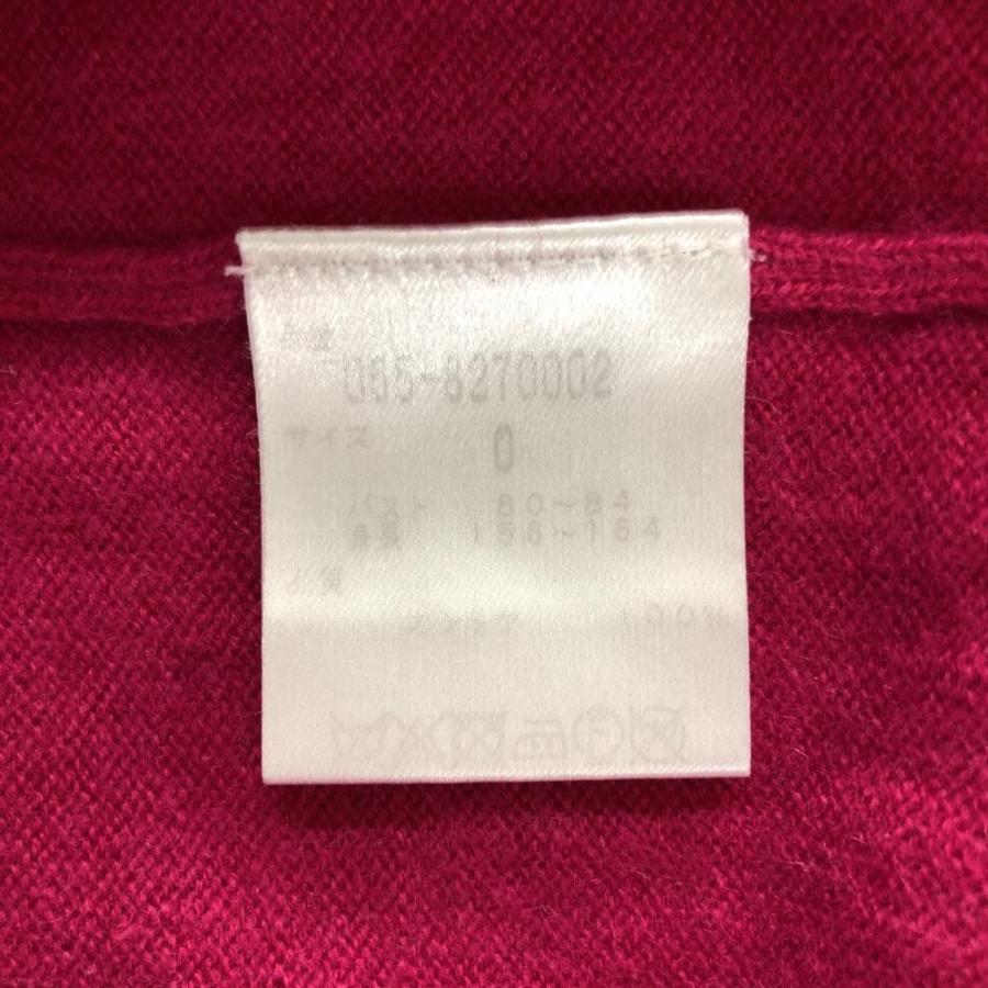 パーリーゲイツ セーター ピンク×ネイビー カシミヤ100％ ニット  レディース 0(S) ゴルフウェア PEARLY GATES_3