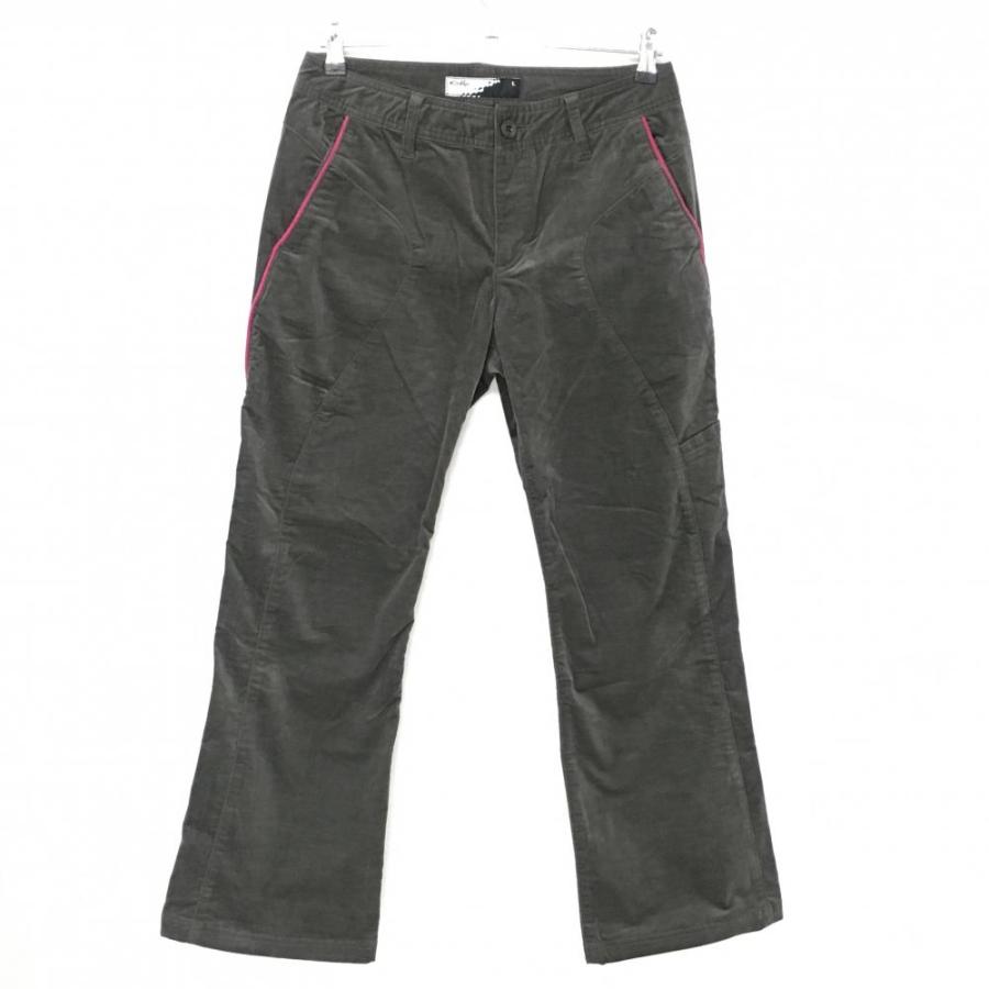 OAKLEY オークリー パンツ グレー×ピンク コーデュロイ サイドライン
