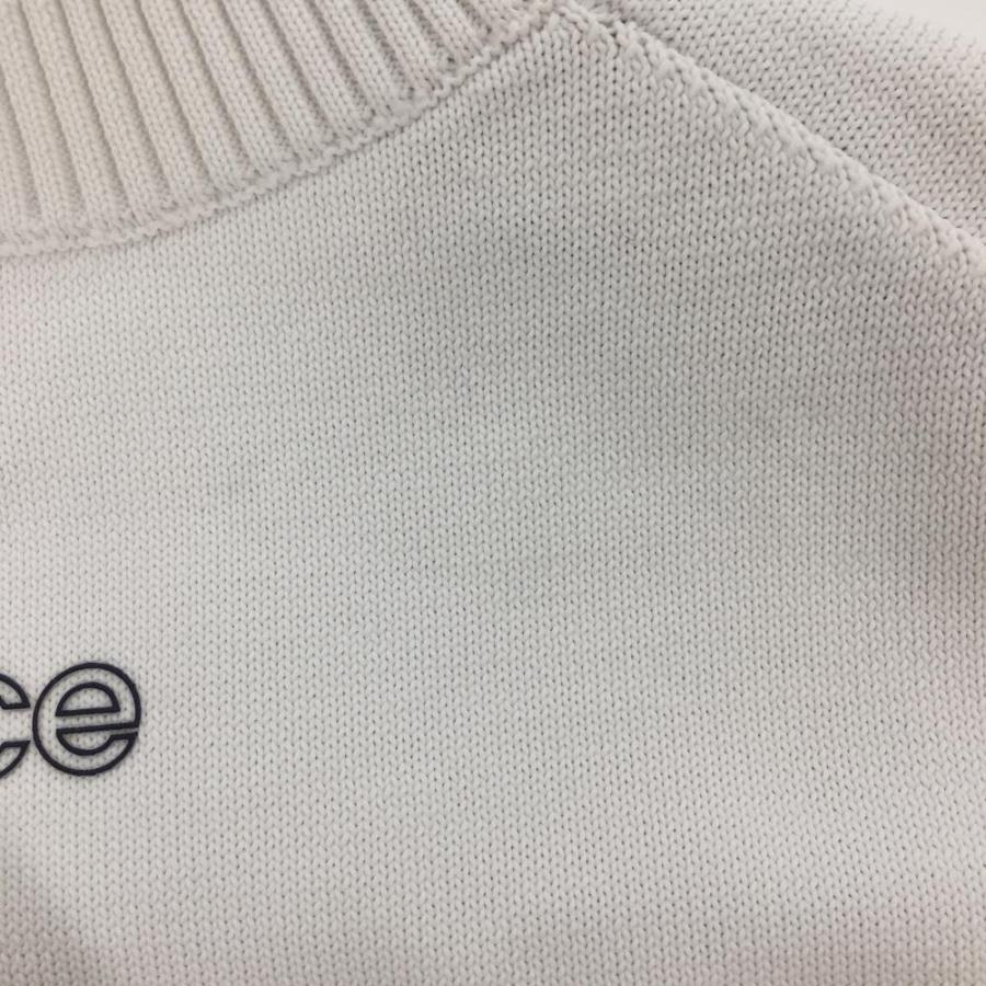 New Balance ニューバランスゴルフ ニットベスト 白×ピンク 後ろ New Balance ニューバランスゴルフ ニットベスト 白×ピンク 後ろ