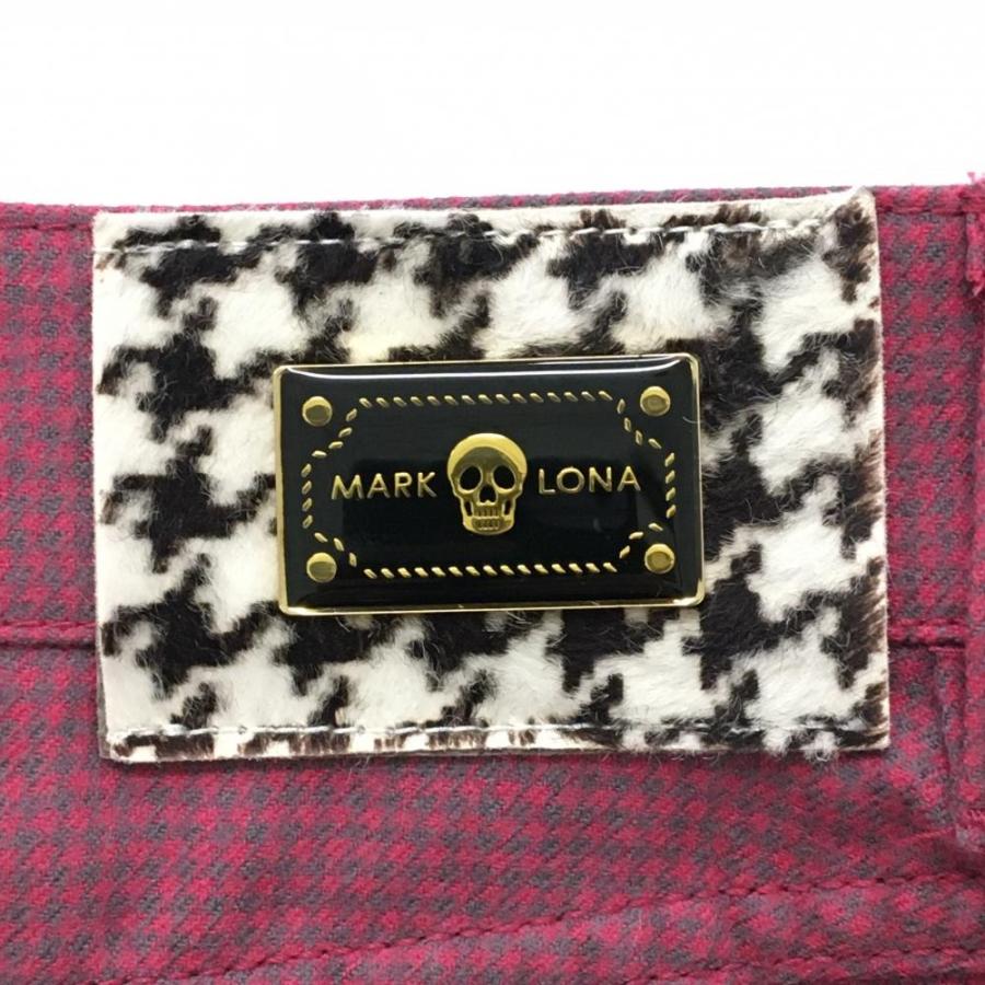 MARK&LONA - 【超美品】マークアンドロナ 遊撃手ズボン下 さくら色×薄墨色 読み合わせる 複数形衣嚢 毛糸混 レディース M ゴルフ御召しもの MARK＆LONA