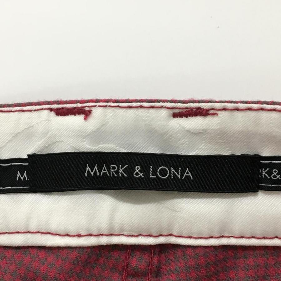 MARK&LONA - 【超美品】マークアンドロナ 遊撃手ズボン下 さくら色×薄墨色 読み合わせる 複数形衣嚢 毛糸混 レディース M ゴルフ御召しもの MARK＆LONA