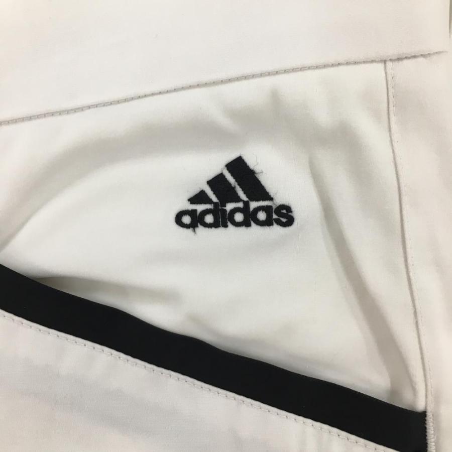 adidas（アディダス） パンツ 白×黒 無地 サイドライン ストレッチ