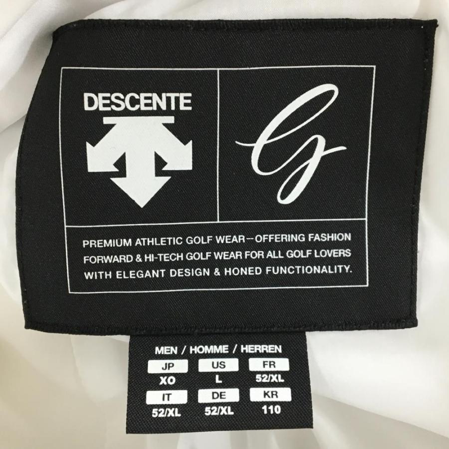 デサントゴルフ 防風　高級ダウン90% ジャケット　パンツ 2点セット　中田英寿 デサントゴルフ ダウンジャケット 白 中田英寿 軽量 メンズ XO(2XL