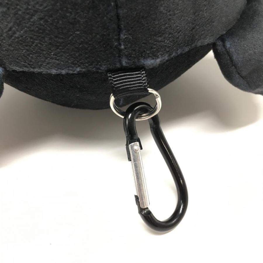 超美品】アルチビオ ボールケース 黒×白 ドット ベア ポーチ カラビナ