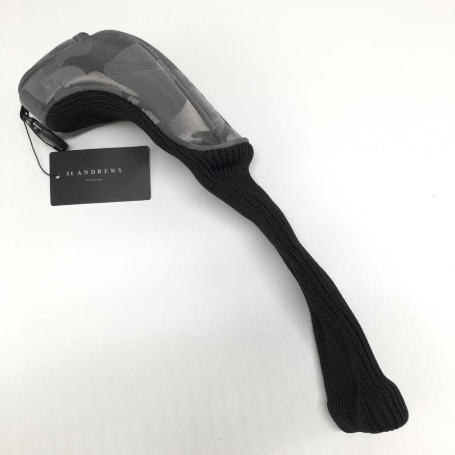 新品】セントアンドリュース ヘッドカバー グレー×黒 UT用 ロゴ