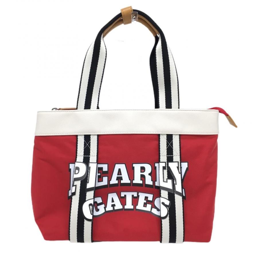 超美品】パーリーゲイツ カートバッグ レッド×白 ショルダーストラップ