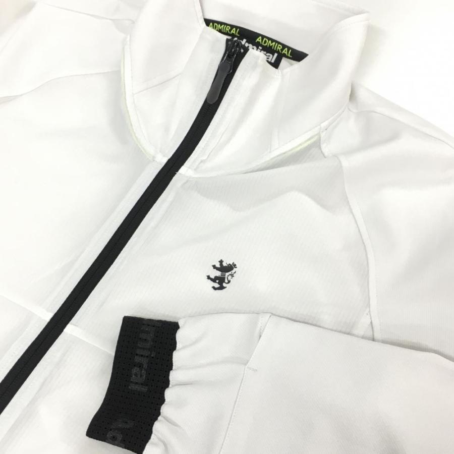 Admiral（アドミラル） ジャケット 白×黒 前身頃格子織生地 ストレッチ