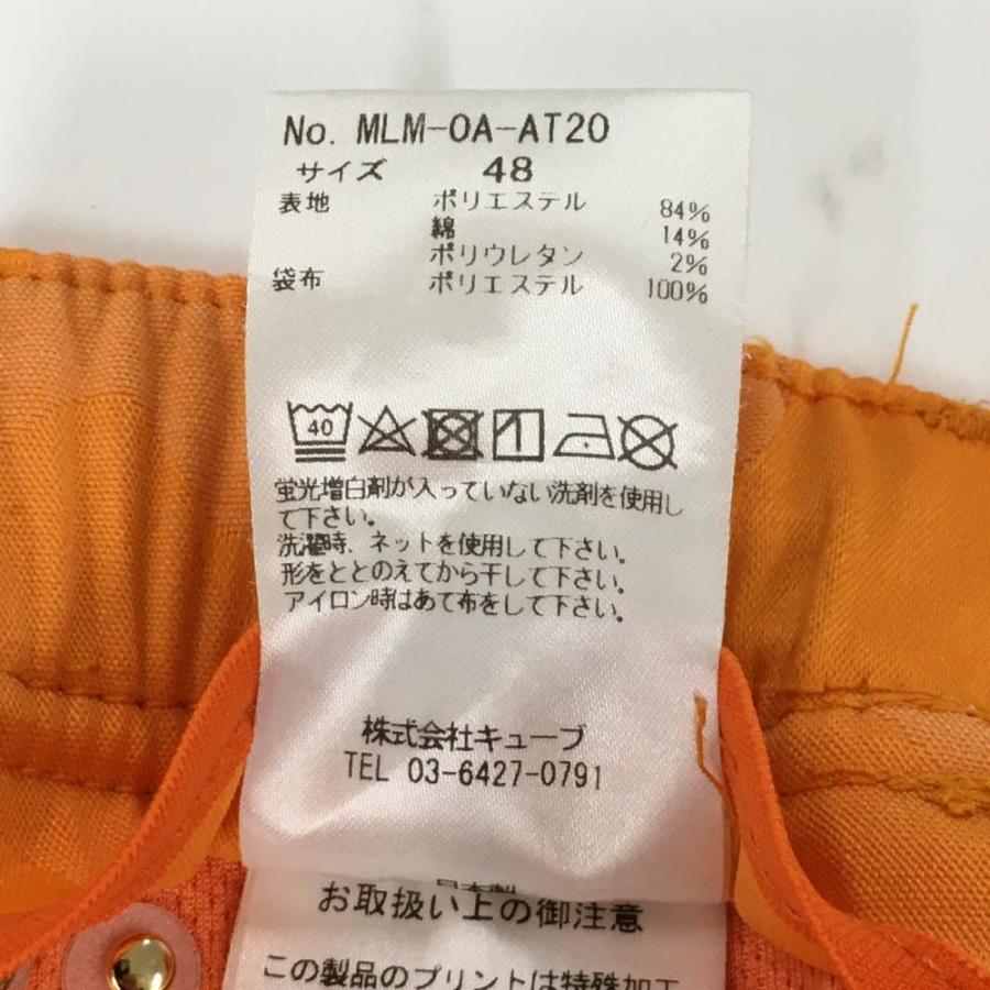 MARK&LONA マークアンドロナ ハーフパンツ オレンジ 迷彩織生地 MARK&LONA マークアンドロナ ハーフパンツ オレンジ 迷彩織生地