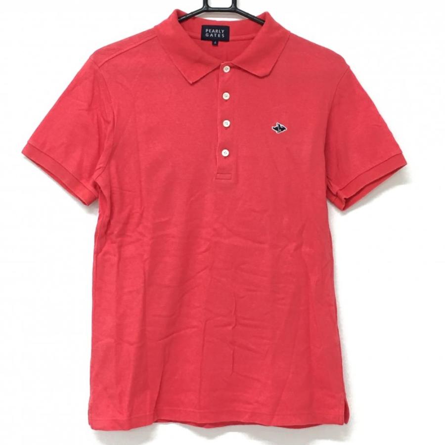 PEARLY GATES（パーリーゲイツ） 半袖ポロシャツ レッド フライング