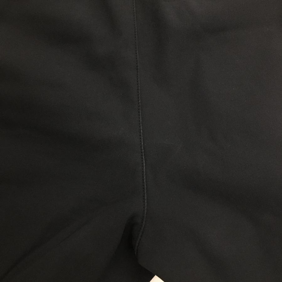 ブラックアンドホワイト パンツ 黒 シンプル 裏起毛 ストレッチ