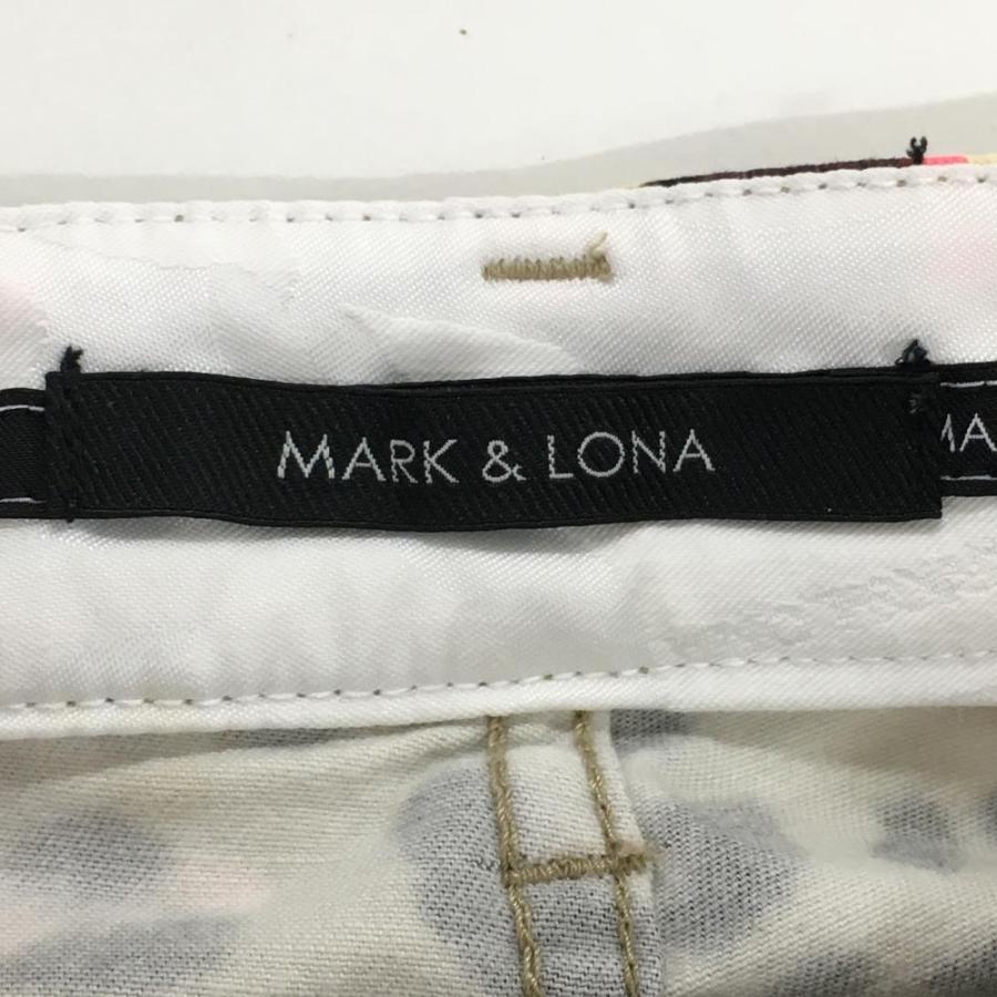 美品 マークアンドロナ MARK&LONA スカル 総柄 パンツ ゴルフ 44 新品未使用 マークアンドロナ パンツ 総柄 スカル ゴルフ グレー