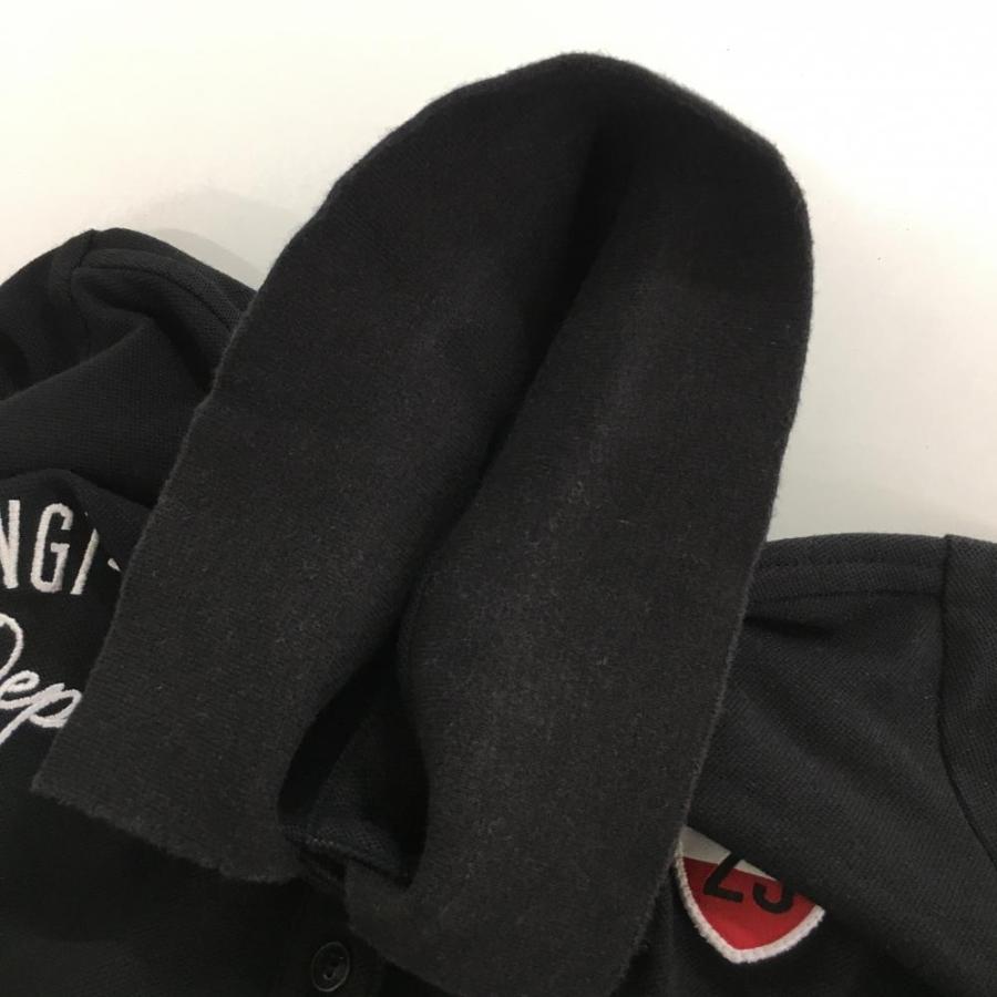 23区GOLF 23区スポーツ 半袖ポロシャツ 黒×白 刺しゅう レディース I(M