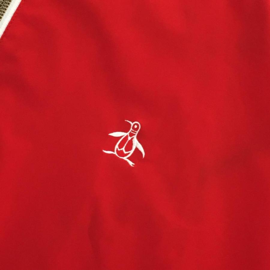 Munsingwear（マンシングウェア） ジャケット レッド×白 ロゴ刺しゅう
