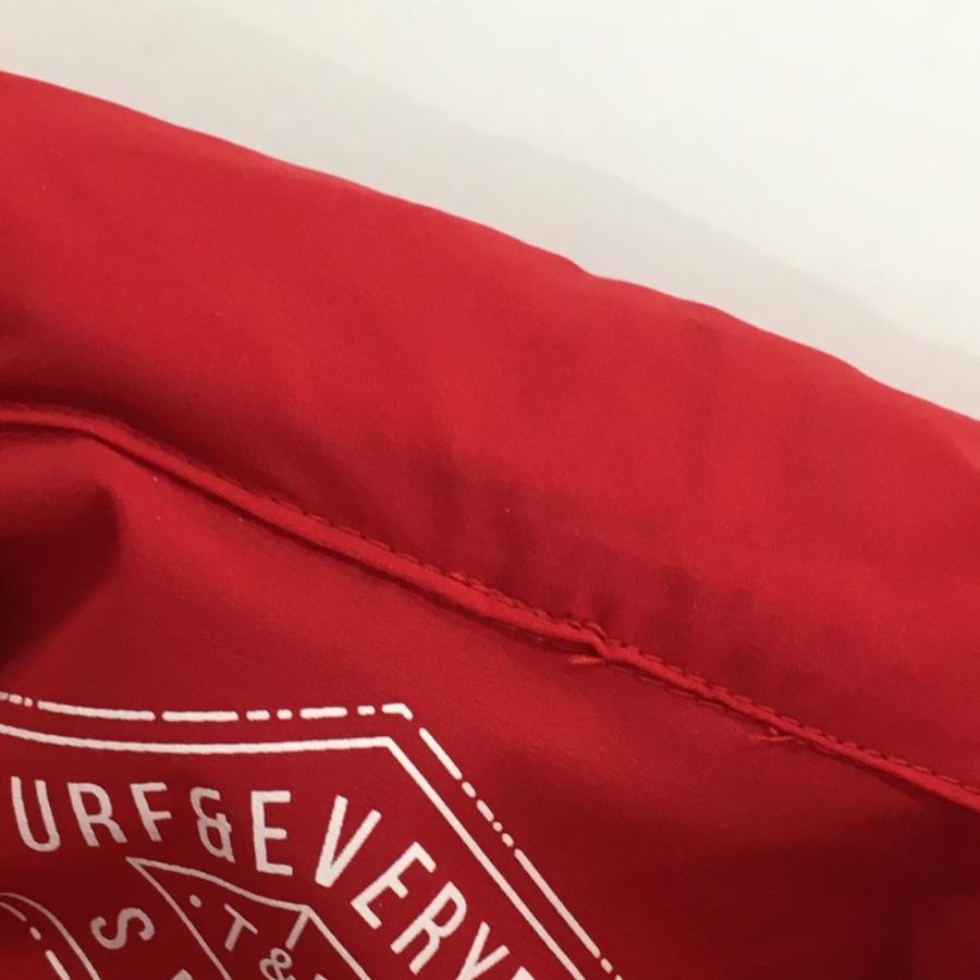 Munsingwear（マンシングウェア） ジャケット レッド×白 ロゴ刺しゅう