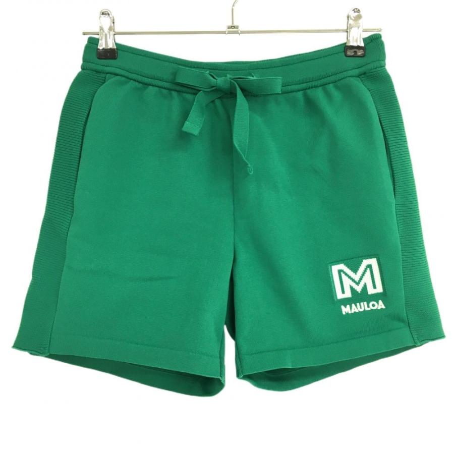 マウロアゴルフ ショートパンツ グリーン×白 ニット レディース 表記 