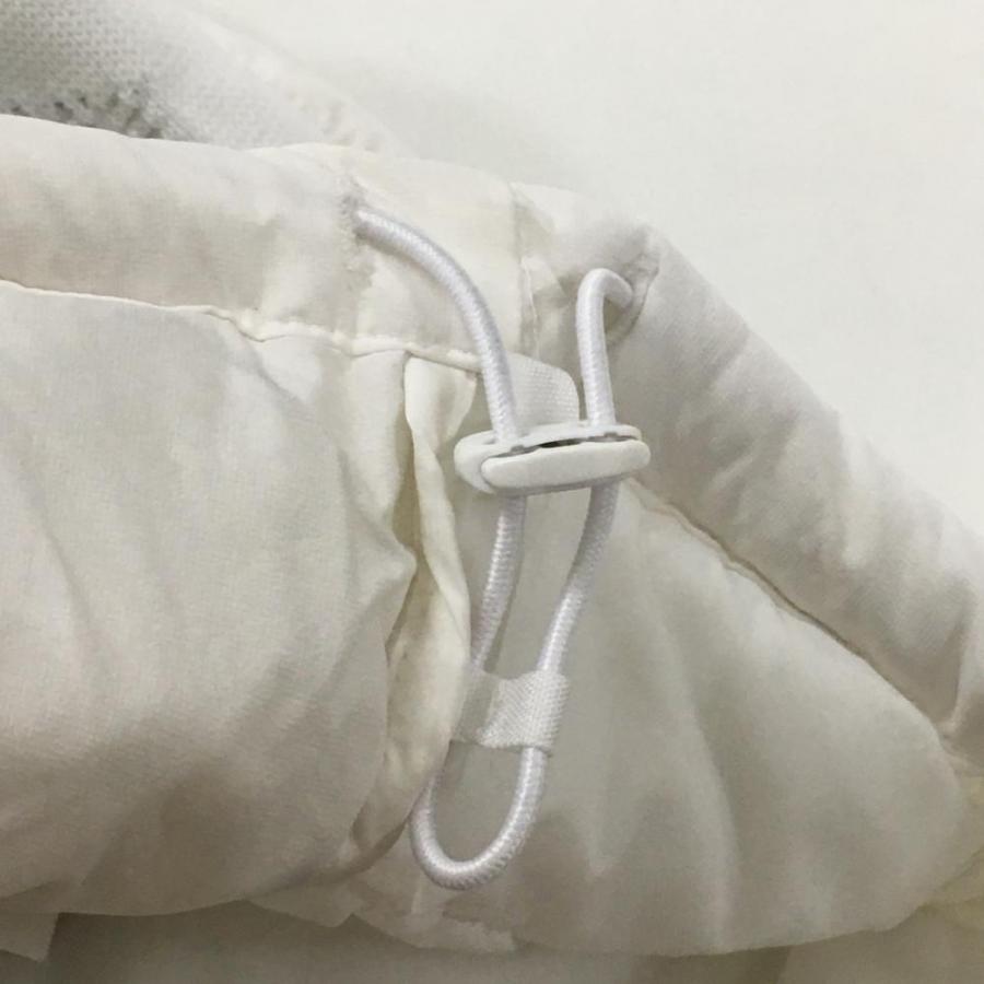美品】パーリーゲイツ 中綿異素材ジャケット 白 袖ニット 美品】パーリーゲイツ 中綿異素材ジャケット 白 袖ニット