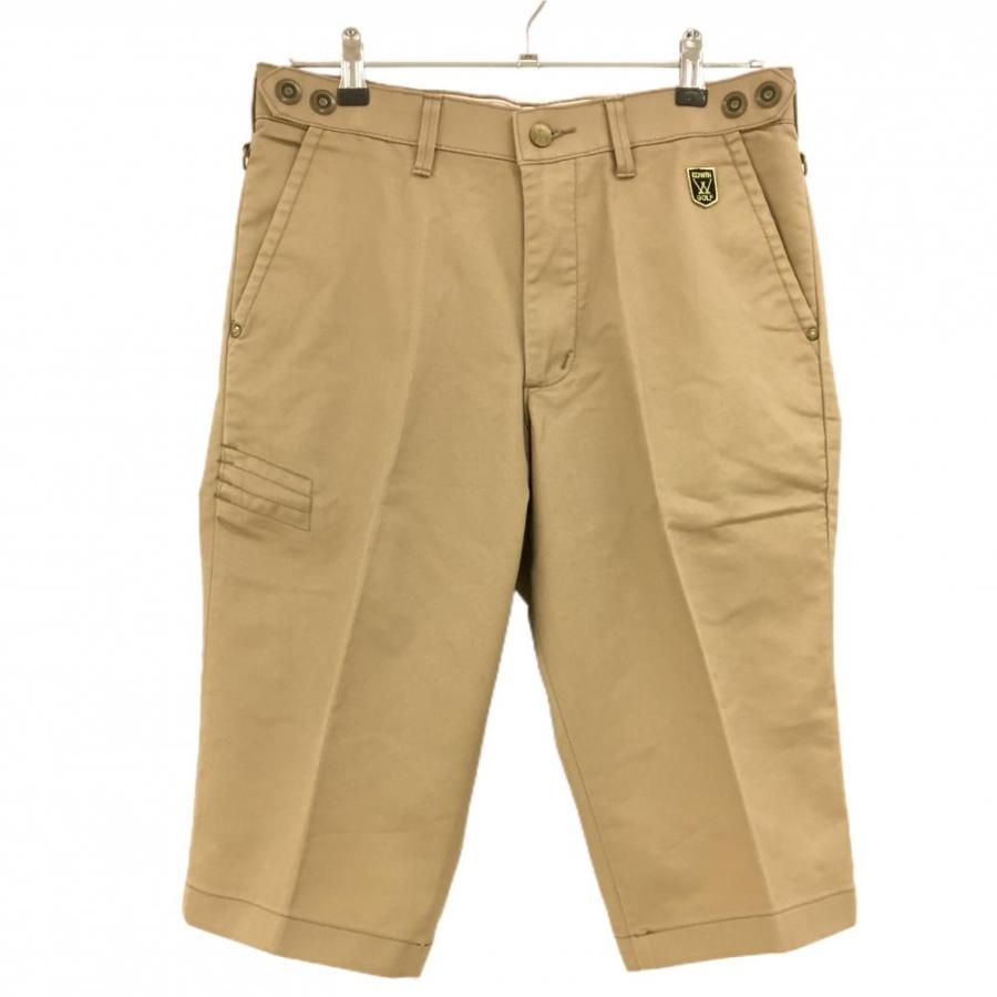 EDWIN GOLF エドウィンゴルフ 半端丈パンツ ベージュ ロゴワッペン