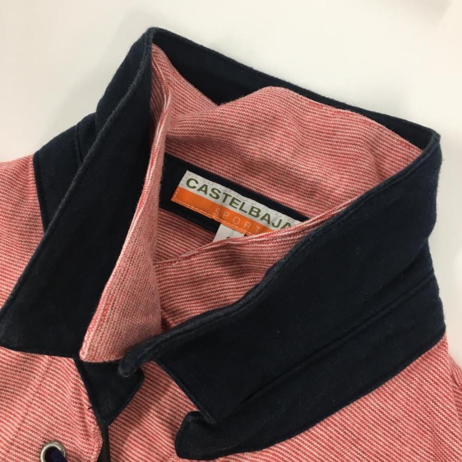 CASTELBAJAC（カステルバジャック） 半袖ポロシャツ レッド×ネイビー