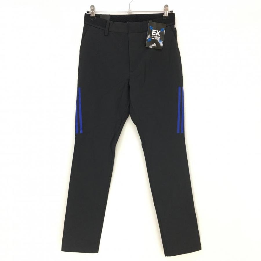 adidas（アディダス） 【新品】アディダス ストレッチパンツ 黒×ブルー