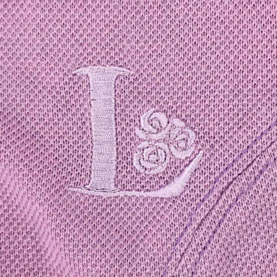 LANVIN（ランバン） ランバンゴルフ 半袖ポロシャツ パープル シンプル