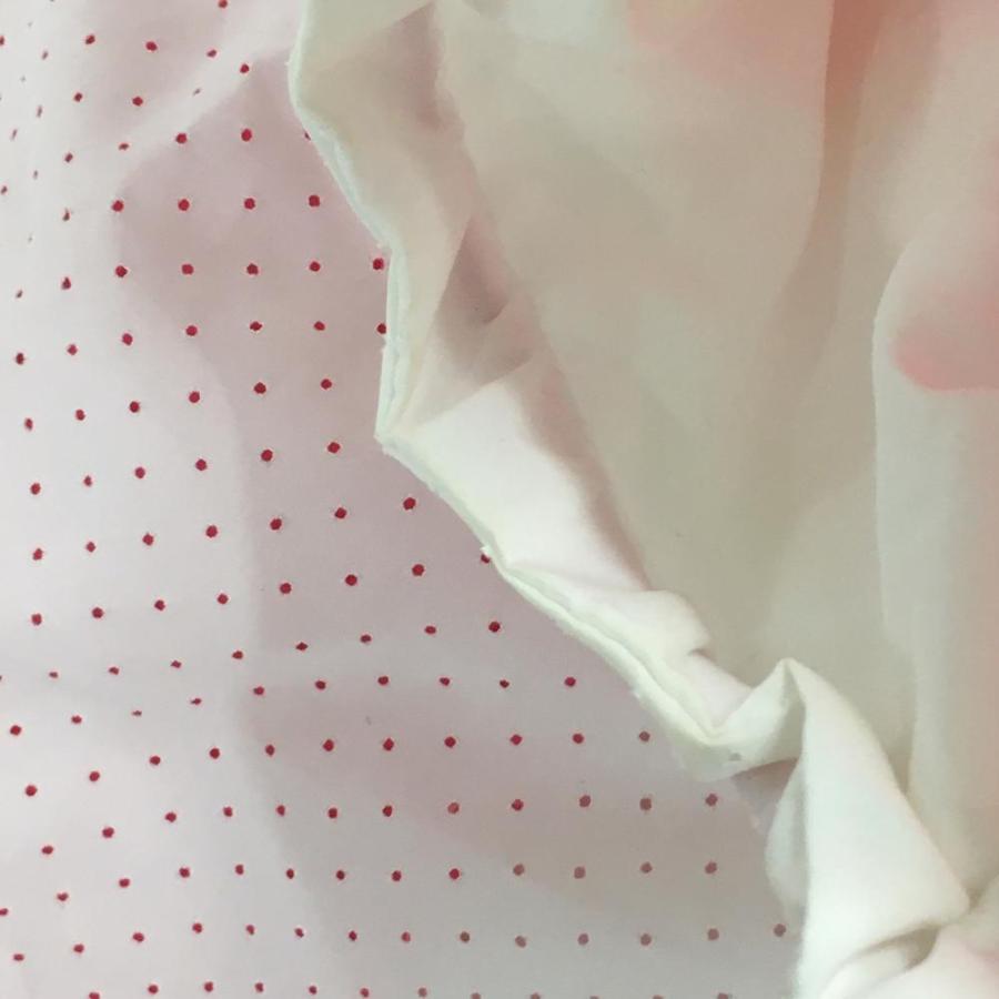 adidas（アディダス） 半袖ブルゾン 白×ピンク パンチング ロゴ