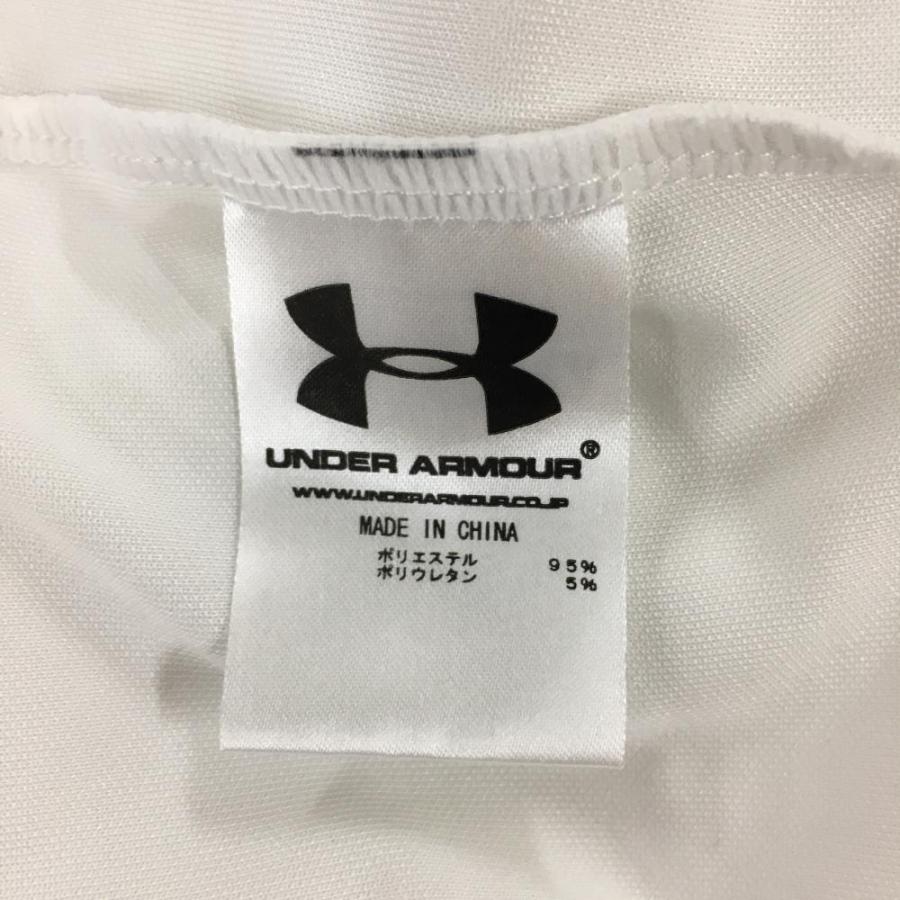 UNDER ARMOUR（アンダーアーマー） 半袖ポロシャツ 白×黒 ロゴ刺しゅう