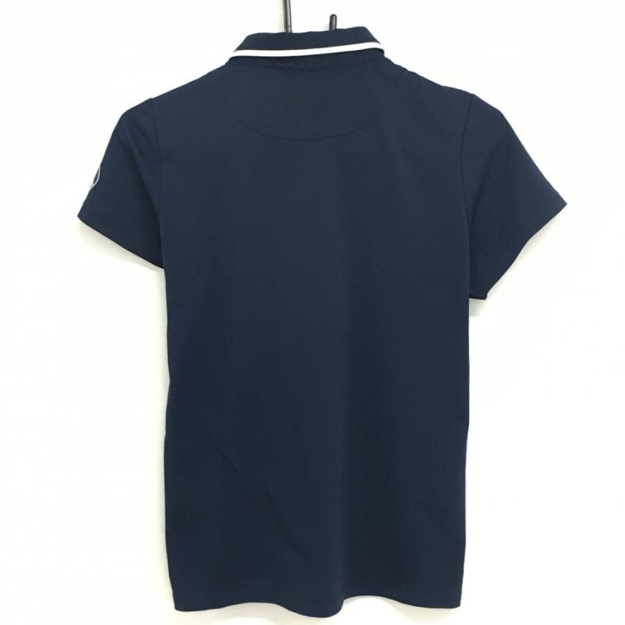 美品】タイトリスト×メルセデスベンツ 半袖ポロシャツ ネイビー 美品】タイトリスト×メルセデスベンツ 半袖ポロシャツ ネイビー
