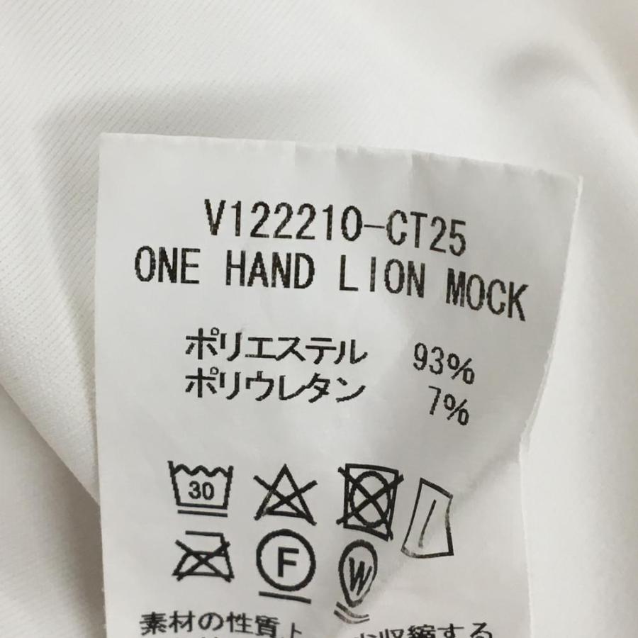 V12（ヴィ・トゥエルヴ） 半袖ハイネックシャツ 白×ブルー 一部星