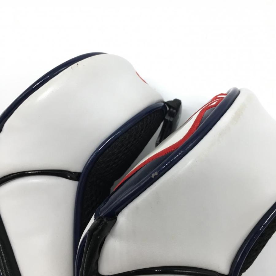 美品】ルコック ヘッドカバー4点セット（FW×2 UT×2）白×黒 ロゴ 