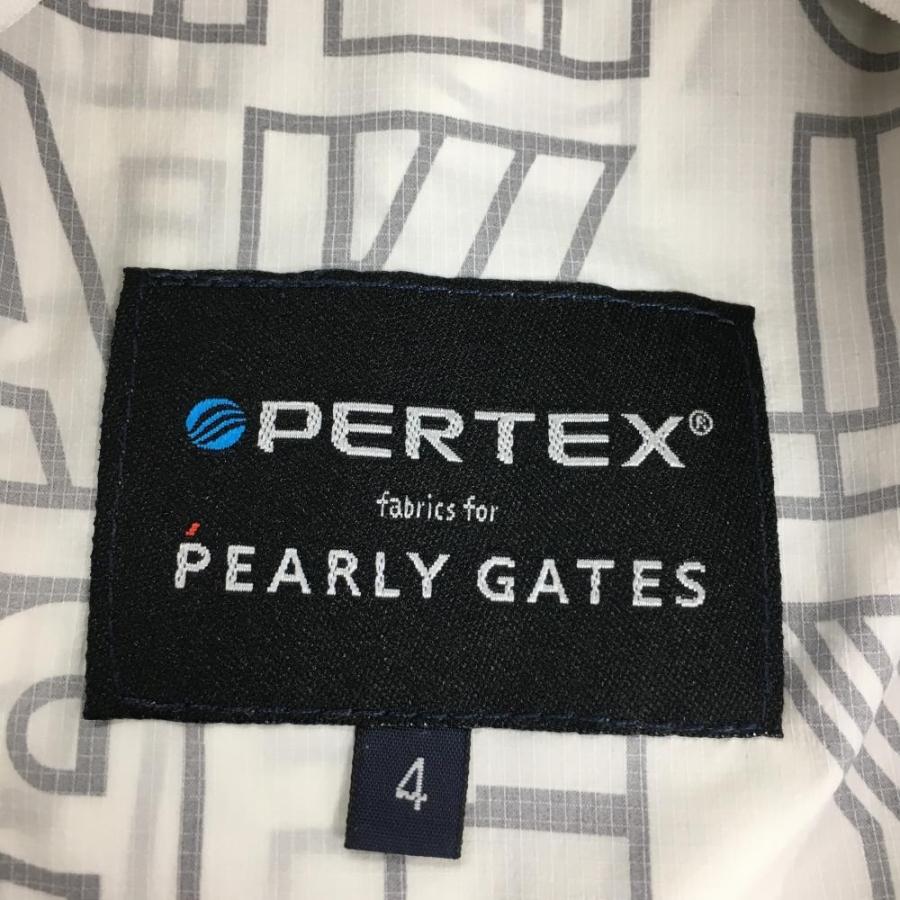 PEARLY GATES（パーリーゲイツ） ナイロンパーカー 白×黒 ロゴ総柄