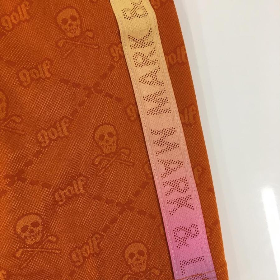 MARK&LONA マークアンドロナ ハーフパンツ オレンジ スカル