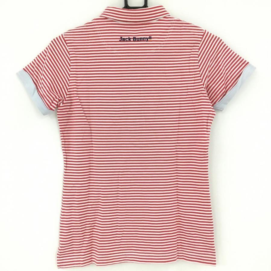 JACK BUNNY!! - coco 未使用品 ジャックバニー Jack Bunny!! レディース 半袖ポロシャツ 2(L) 白 ホワイト 2023年モデル ボーダー JACK BUNNY!! - coco 中古 ジャックバニー Jack Bunny