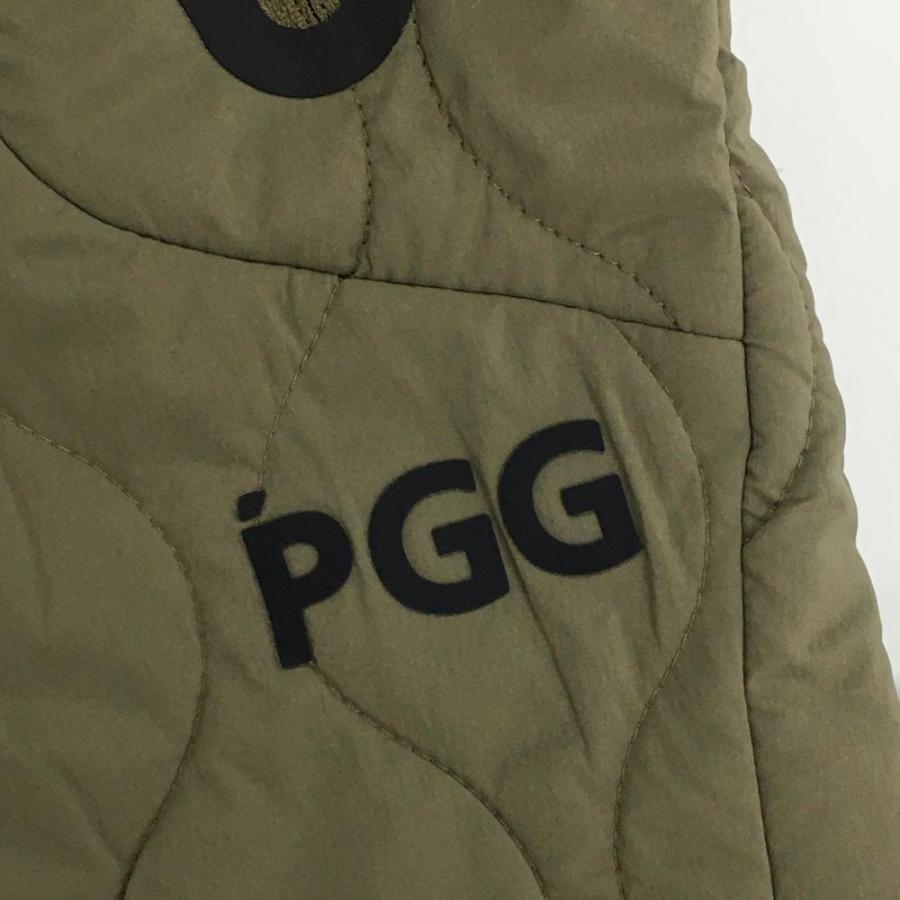 PGGパーリーゲイツ 中綿パンツ カーキ×黒 ウエストゴムロゴ PGGパーリーゲイツ 中綿パンツ カーキ×黒 ウエストゴムロゴ