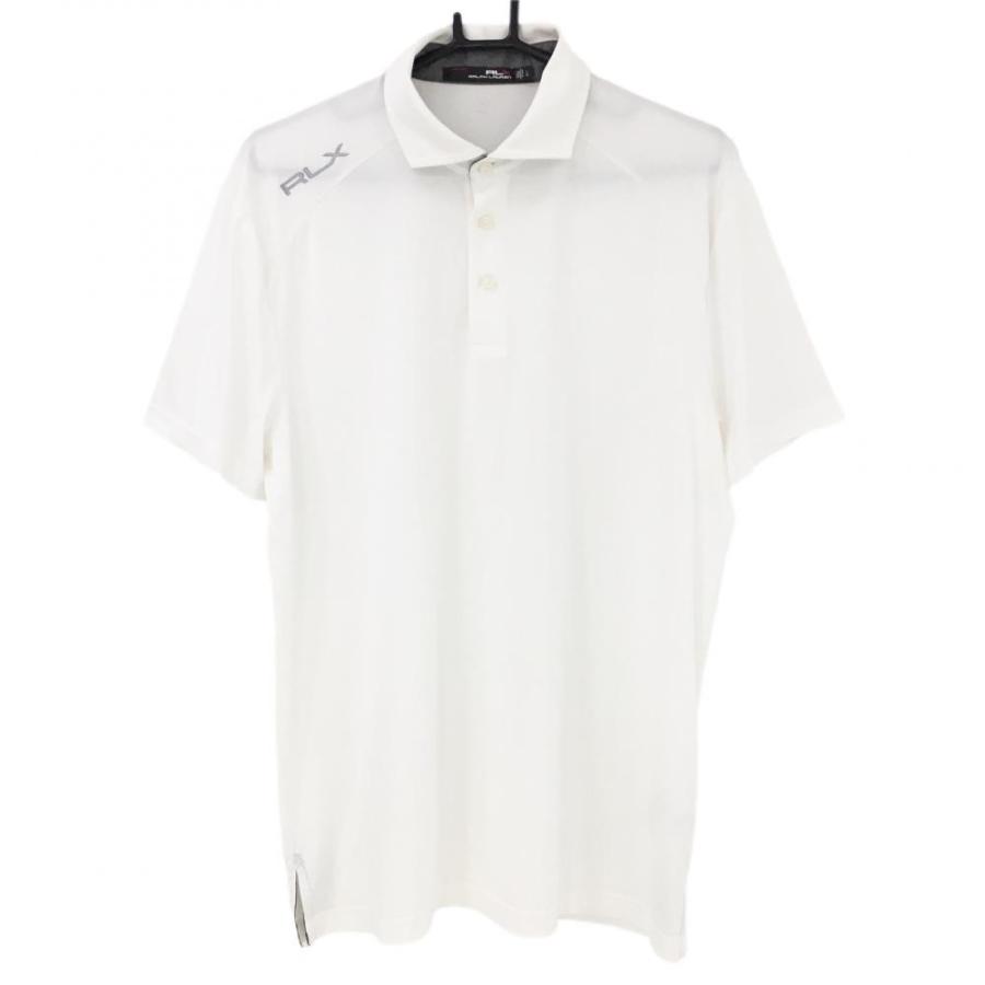 RLX ラルフローレン　ゴルフ　ポロシャツ　L 白　未使用　ポリエステル RLX ラルフローレン ゴルフ ポロシャツ L 白 未使用