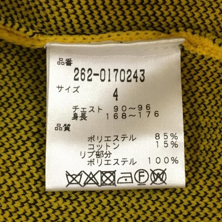 ジャックバニー セーター イエロー×黒 コットン混 ニット メンズ ジャックバニー セーター イエロー×黒 コットン混 ニット メンズ