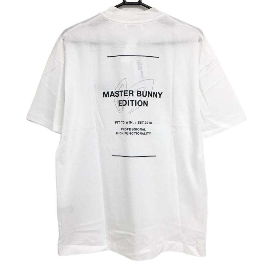 新品】マスターバニー 半袖Tシャツ 白 モックネック バックロゴ メンズ