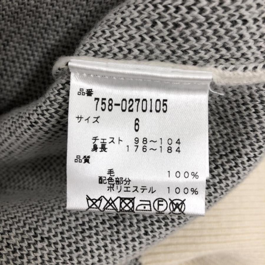 マスターバニー セーター 白×黒 ロゴ総柄 ウール100% ニット マスターバニー セーター 白×黒 ロゴ総柄 ウール100% ニット