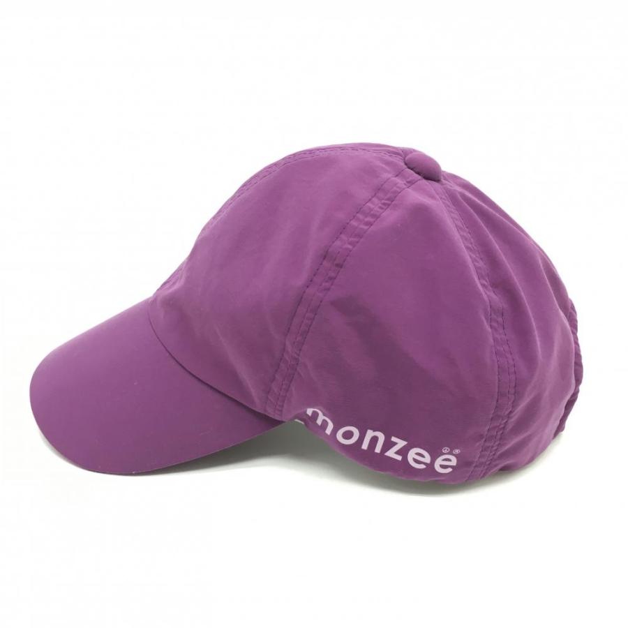 モンジー キャップ パープル ロゴプリント F ゴルフウェア monzee／15 
