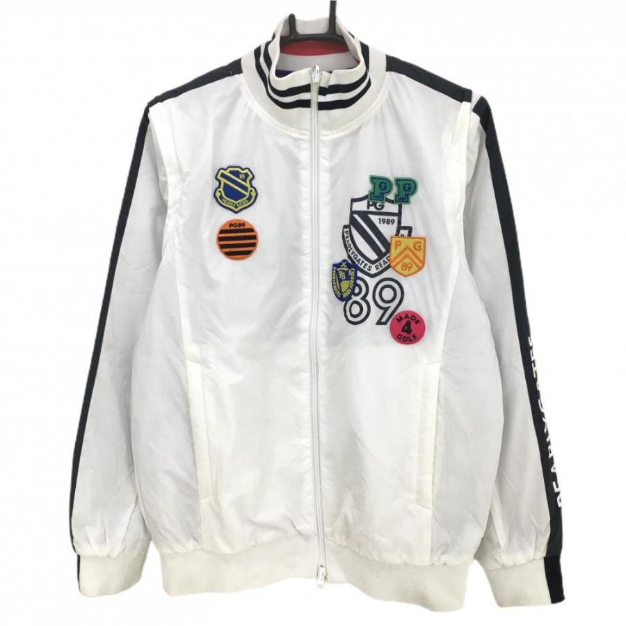 パーリーゲイツ 中綿リバーシブルジャケット 白×黒 裏ブルー 複数