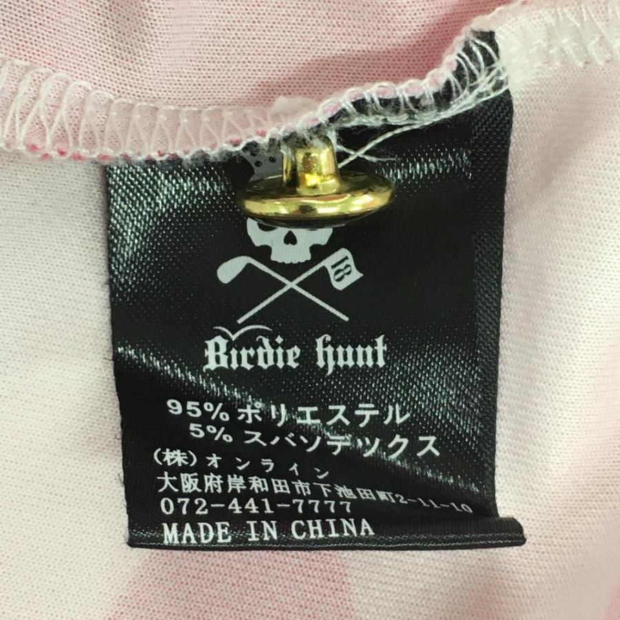 バーディーハント 半袖ポロシャツ ピンク 迷彩 カモフラ ボタンダウン