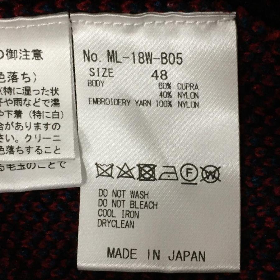 超美品】マークアンドロナ セーター 黒×レッド 凹凸スカル 超美品】マークアンドロナ セーター 黒×レッド 凹凸スカル