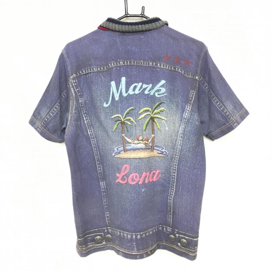 MARK & LONA(マークアンドロナ) ゴルフ 半袖 ネイビー レッド MARK & LONA(マークアンドロナ) ゴルフ 半袖 ネイビー レッド